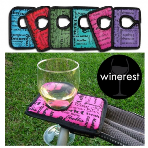 camping wine glass holder, camp chair wine glass holder, wine glass holder for campchair, aussie destinations unknown,