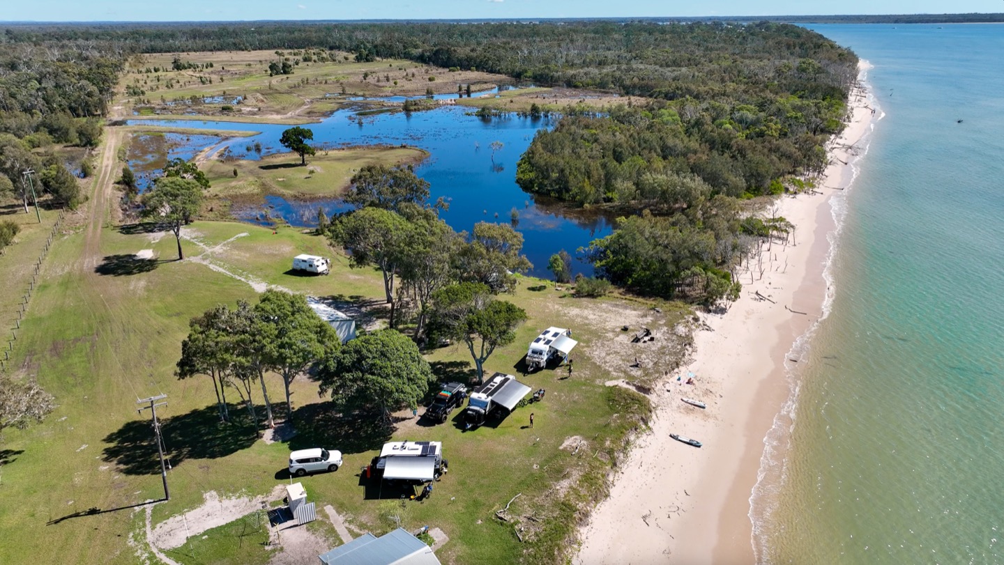 Burrum Shores, camping queensland, best beach camp queensland, hipcamp, beach camping, beach camping queensland